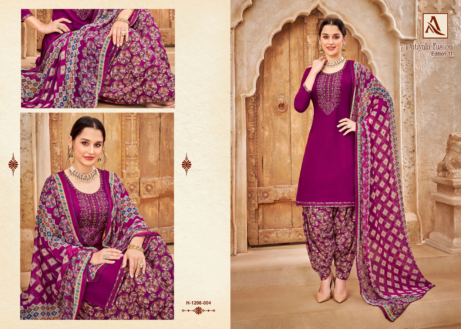 Alok Patiyala Fusion 10 Ethnic Wear Punjabi Dress Material Catalog